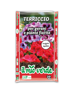 Terriccio per gerani e piante fiorite